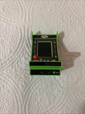 Arcade Green Mini Retro Tabletop Console with Red Joystick